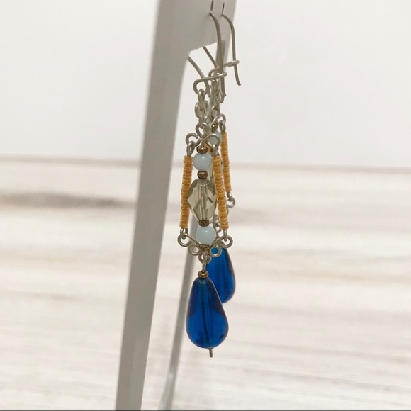 • Artisan • Beaded Drop Earrings - Picture 3 of 4